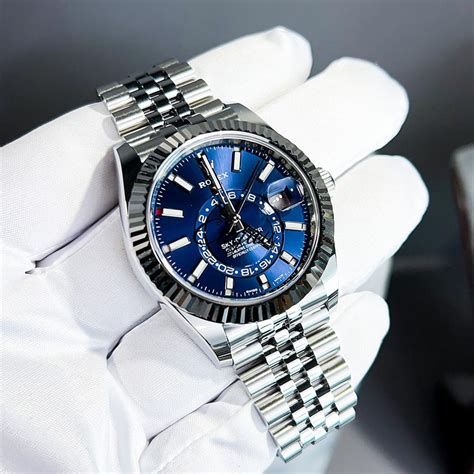 rolex sky dweller blue singapore|rolex sky dweller specs.